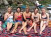 Ladies on the beach, Black Mill Bay