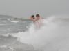 Boys in storm Black Mill Bay